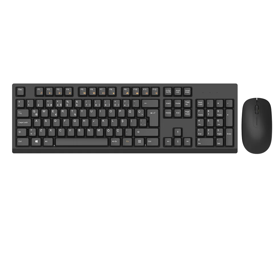 KB2510 Wired Office Keyboard and Mouse Combo Full Size Standard USB Keyboards+3d Optical Wired Mouse Projection Keyboard ROHS Ce