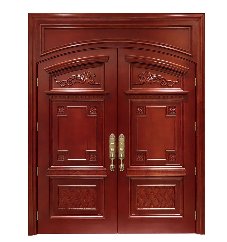 EEHE latest kerala gate wood carving design modern mahogany main entrance door price