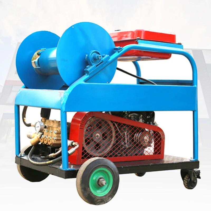 24HP 180bar Petrol Engine Sewer Drain Pipe Unblocking High Pressure Water Jetting Cleaning Machine