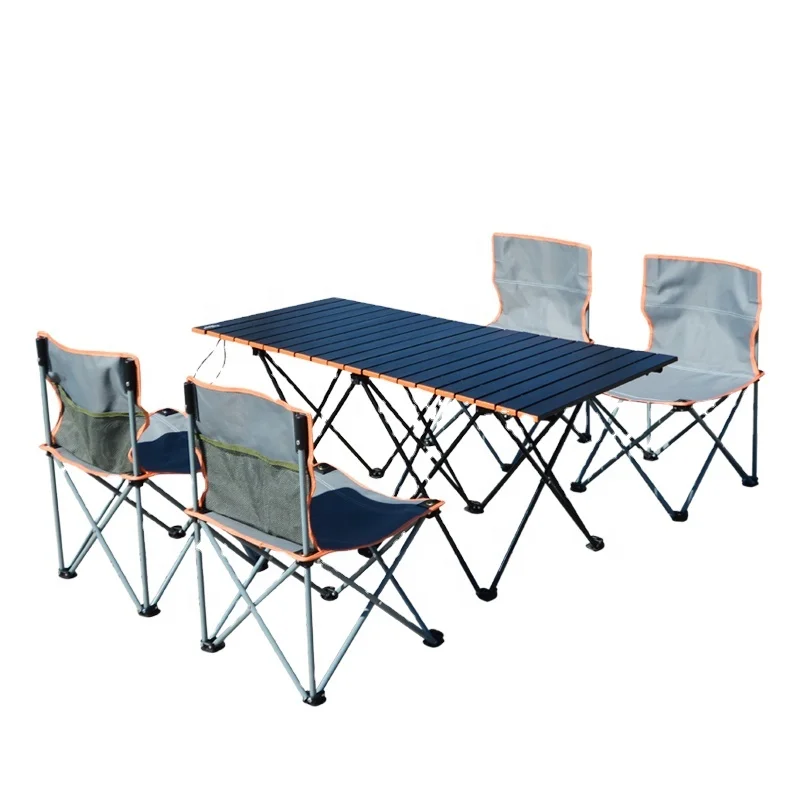 TWROAD Dining Table Set Outdoor Furniture Dining Set Restaurant Aluminum BBQ Outdoor Garden Table and Chair Set