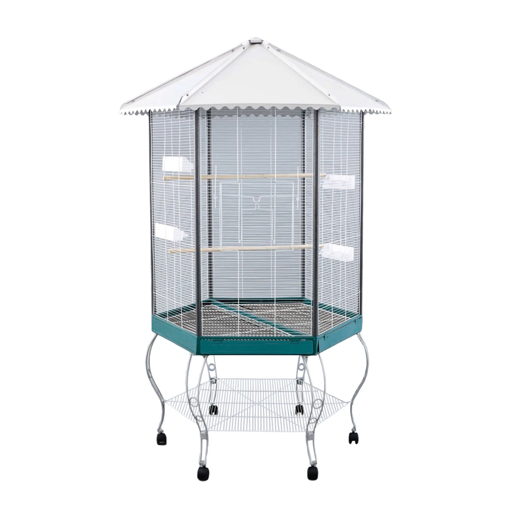 New Arrival Pet Products Spot Large Parrot Bird Cage Metal Encryption Wire Bird Cage Large BirdCage