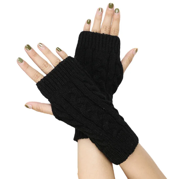 Женские зимние перчатки без пальцев