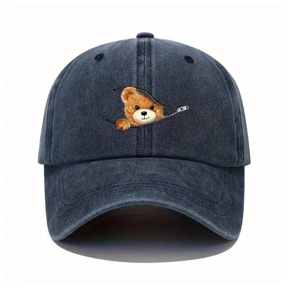 OEM ODM Customized 6 panels denim baseball cap decorated with rivet rhinestones stylish bold look with a patriotic theme