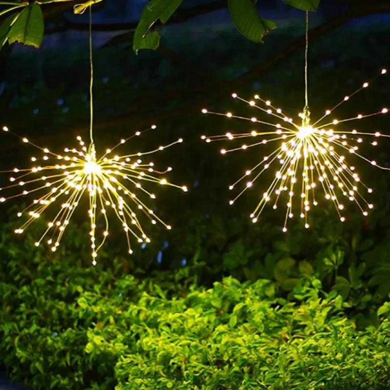 2024 Hot Sale Christmas Holiday Explosive Led Copper Wire Lights 120 LEDs Battery Powered with Remote Control