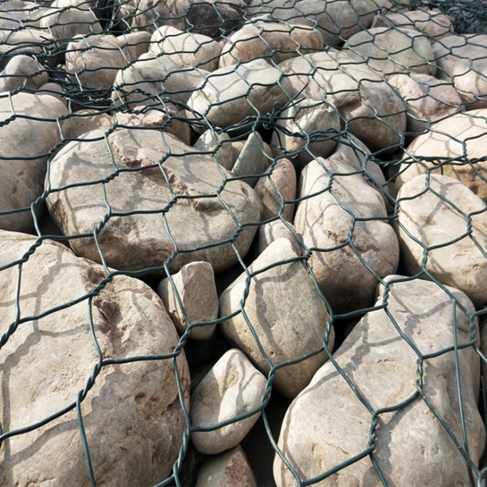 Galvanized galfan welded gabions rock basket fencing iron wire mesh pvc coated gabion box manufacturer