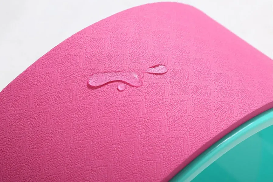 Custom Design TPE+PC Al alloy Yoga Wheel For Yoga Exercise