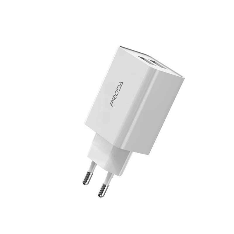 PRODA/AZEADA Perception Pro Series US Standard Dual USB Charger 2.4A PD-A27 Wall Adaptor Android Fast Charger