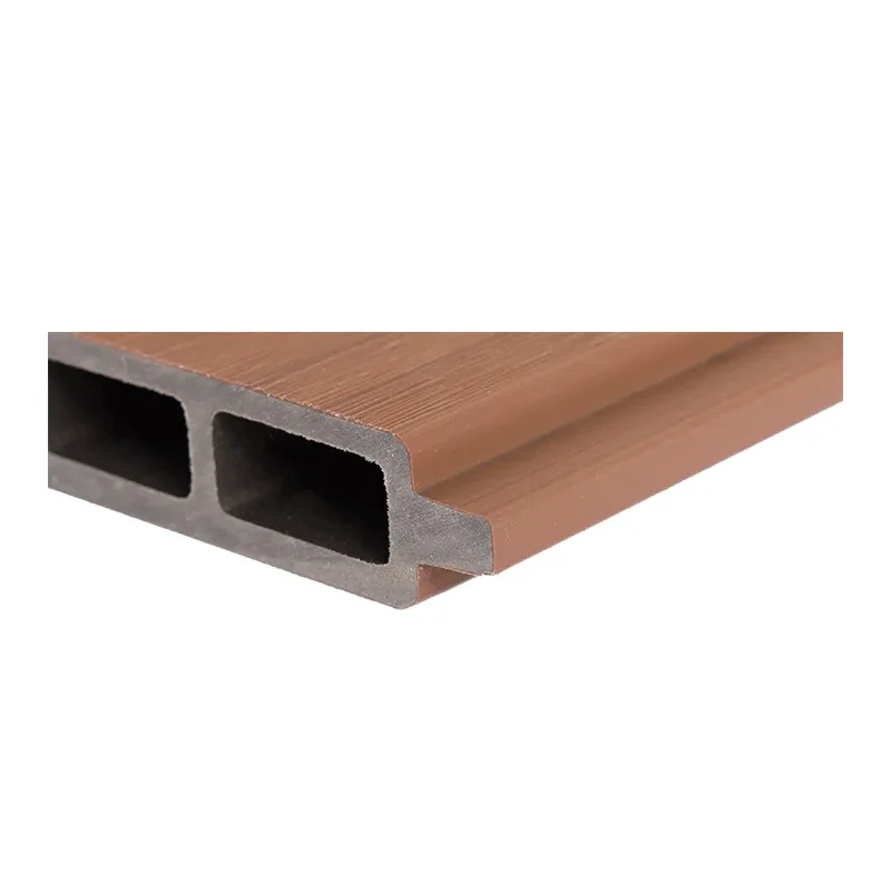 Easy Install WPC With Aluminum Post Wood Plastic Composite Garden WPC Outdoor Fence Panel