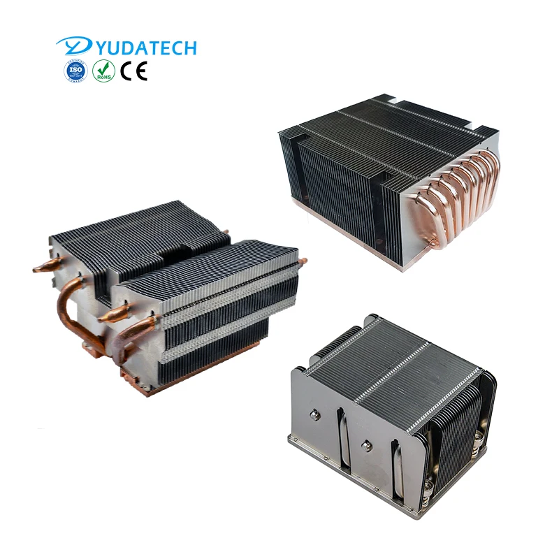 Custom high-power industrial equipment cooling module heatsink copper heat pipe heat sink