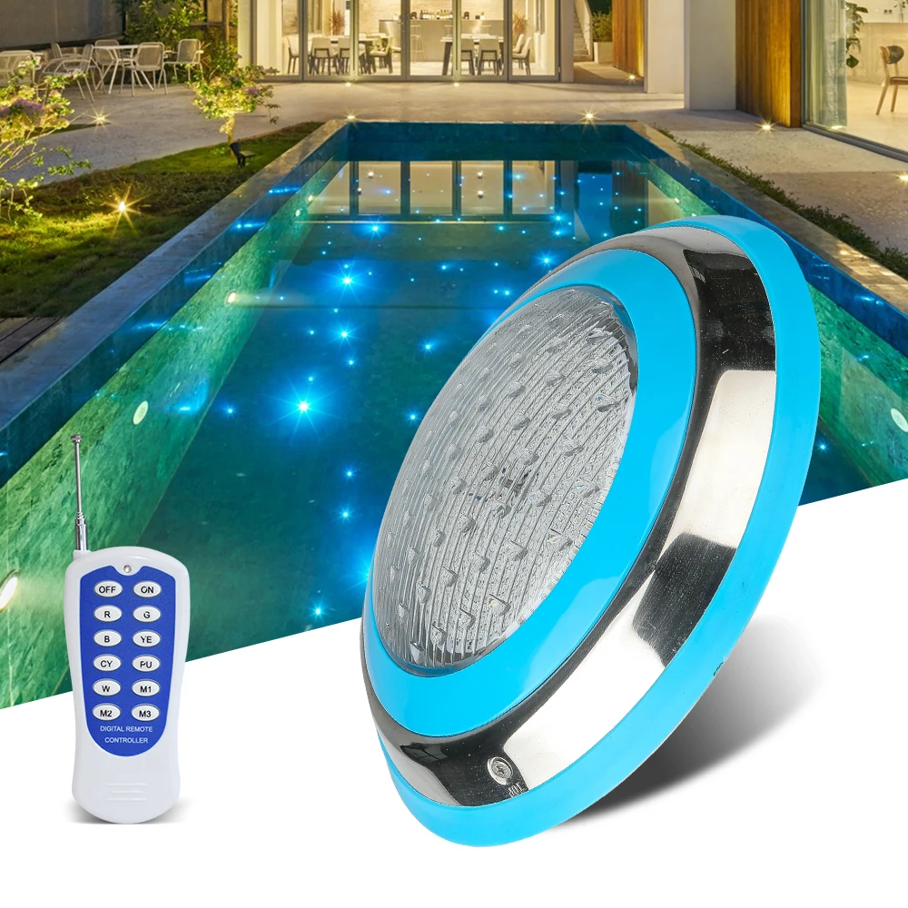 Ip68 Водонепроницаемая нержавеющая сталь Rgb Led 18 Вт погружные светодиодные лампы для подводного бассейна из нержавеющей стали
