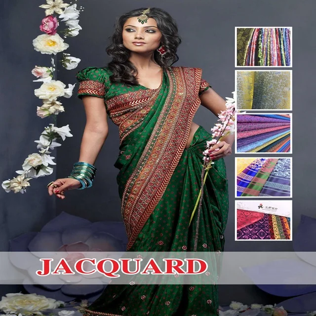 Best Selling Popular Fashion Polyester Custom Burmese Positioning Jacquard  Vietnam Silk