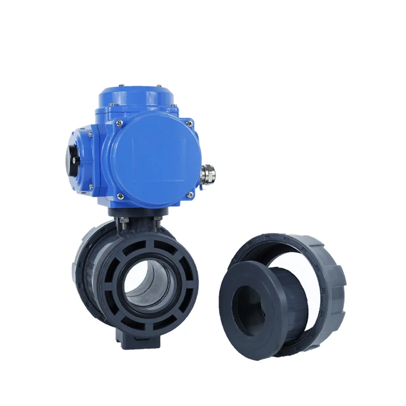 Actuator PN10 Plastic Motorized 12V DC24V 220V Water Electrical Control Electric PPH PPR UPVC PVC Electric ball valve