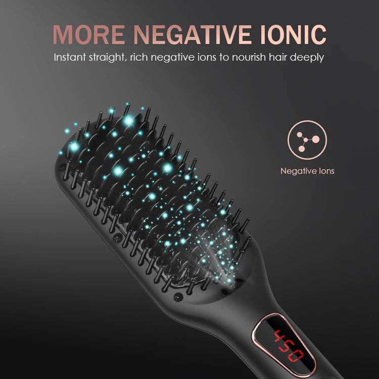 Beard Straightener Comb Hair Straightening Brush for Men and Women 2019 Electrical Heated Irons