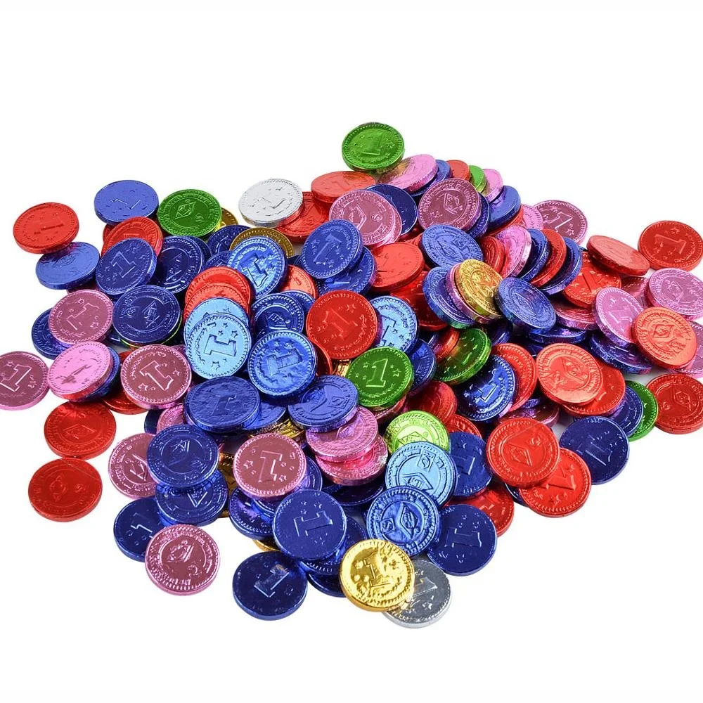 Compound Chocolate Candy With Poker Chip Coin Shape
