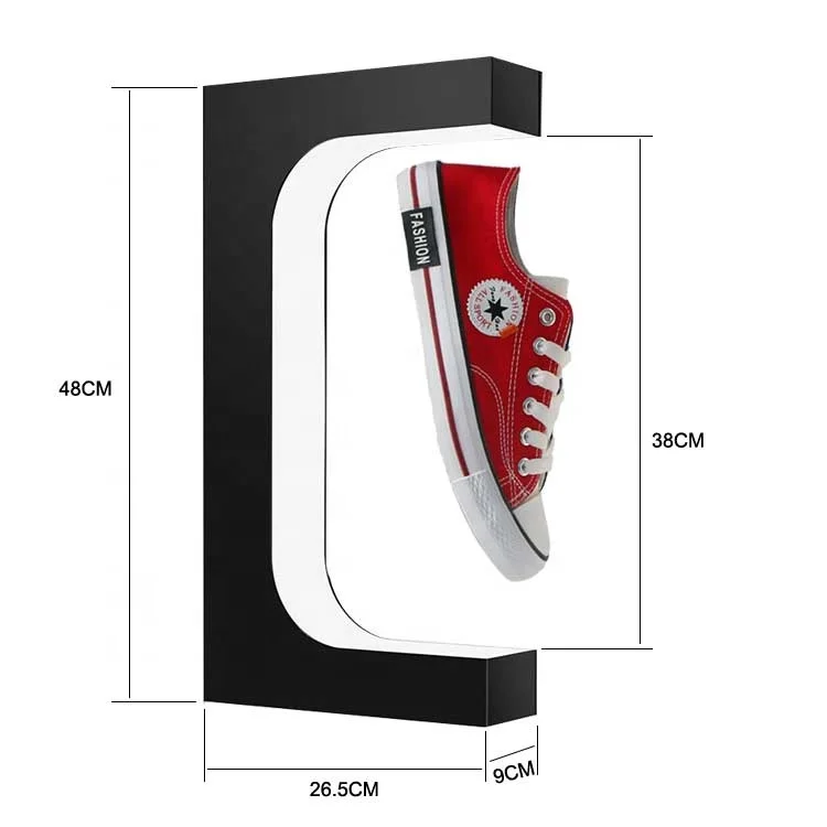 2022 Newest Acrylic Magnetic Rotating Levitating Shoe Display Floating Sneaker Stand for Advertising Exhibition Show in Store