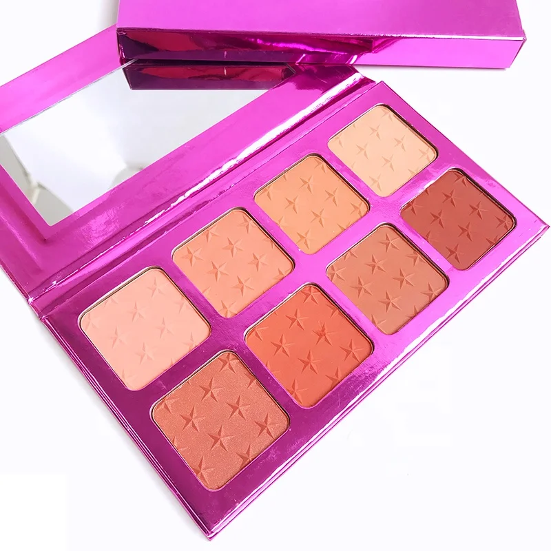  Wholesale cosmetic face makeup high quality 8 colors bronzer contour blush highlighter