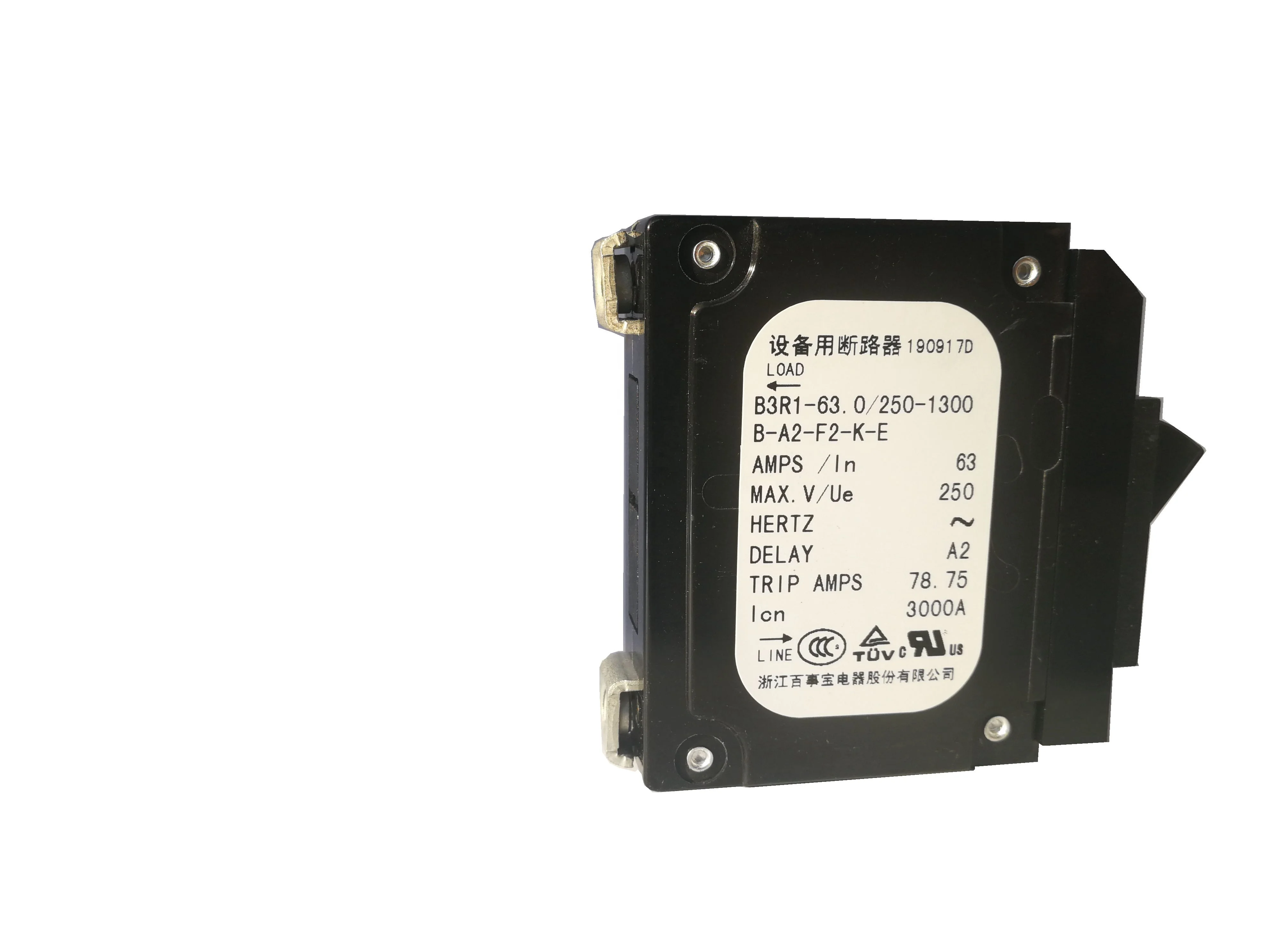 1p/2p/3p 100A Mcb Hydraulic Electromagnetic Circuit Breaker Circuit Break For Equipment  Electromagnetic Trip Type C