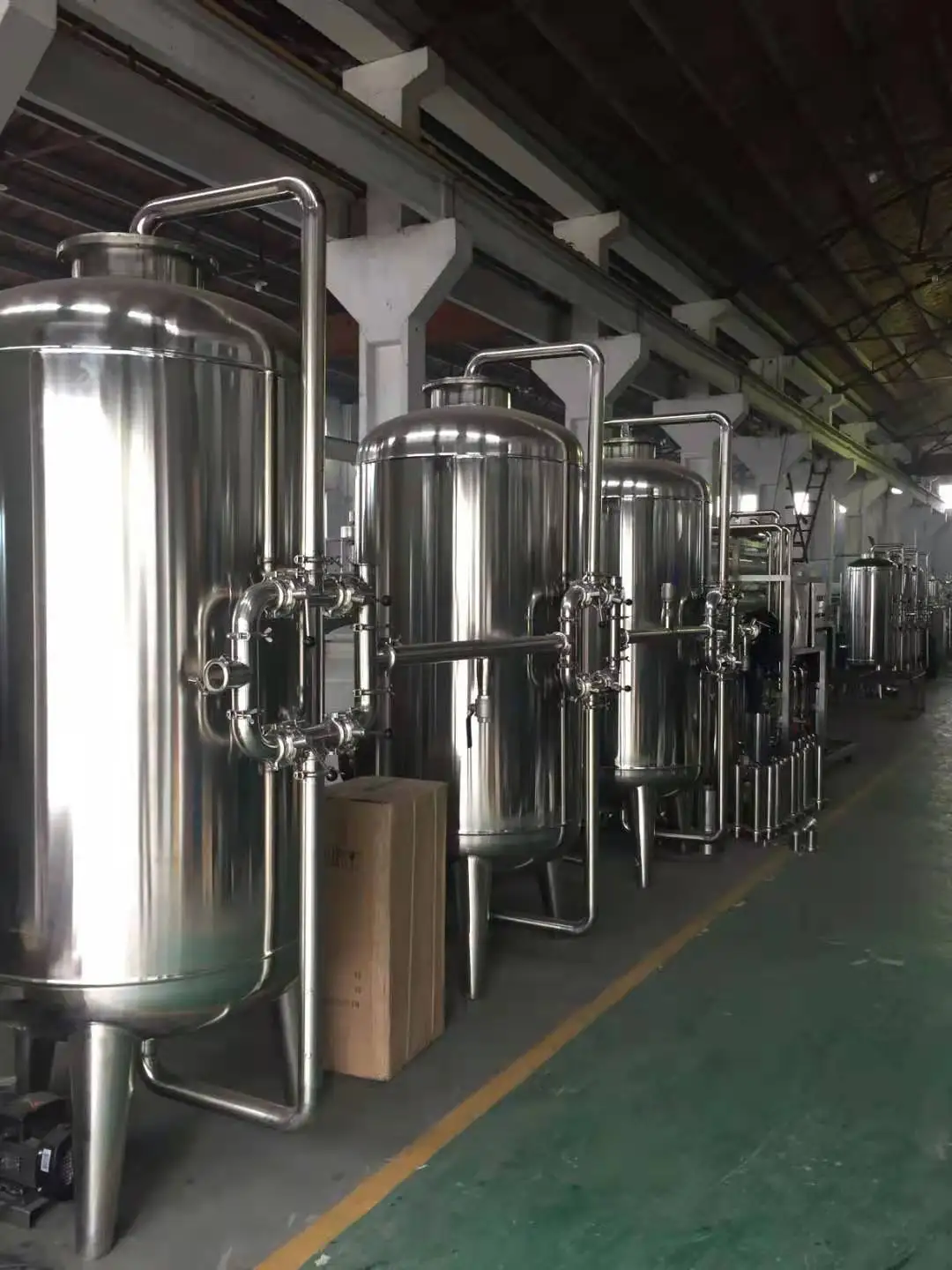 RO filtration system of water treatment machine