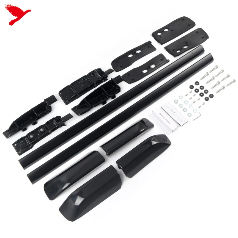Car Accessories Side Bars Rails Roof Rack Luggage Carrier for Toyota 4Runner 2010-2024 Black Aluminum