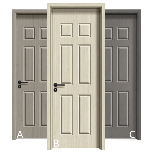 Interior And Molding Others High Quality Molded No Paint American Non-paint Wood Six Commercial 6 Panel Moulded Door