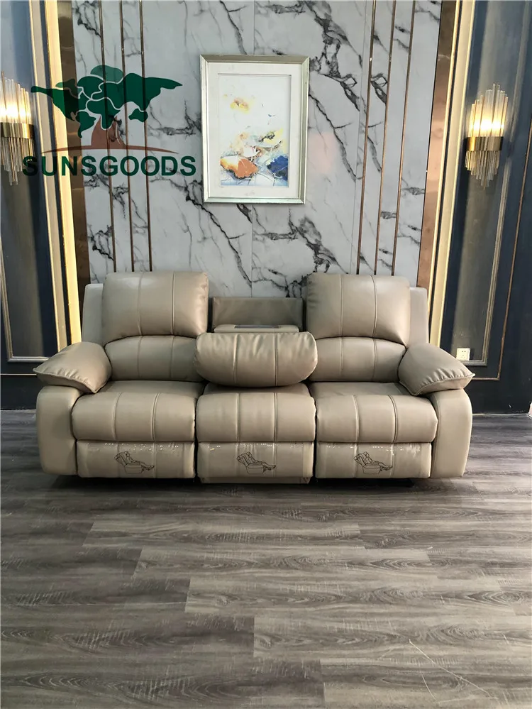 SUNSGOODS high quality premium luxury sofas living room furniture lounge sofa sets Italian modern leather sofa set furniture