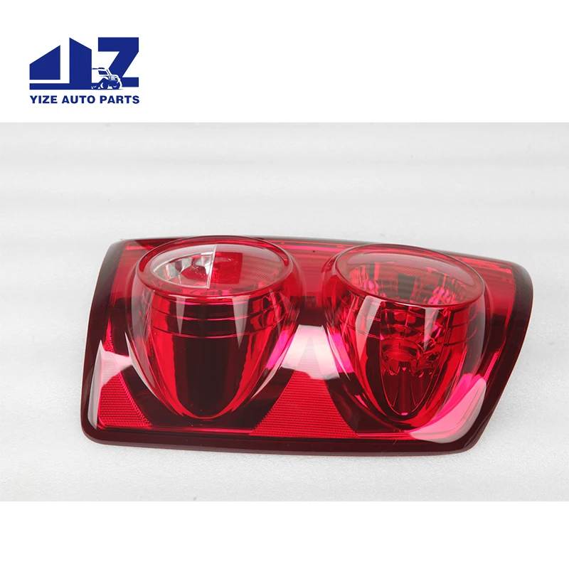 For Dodge Ram Truck Red Clear Tail Lights Brake Lamps Driver Left + Passenger Right Pair Replacement Set 2007-2009-