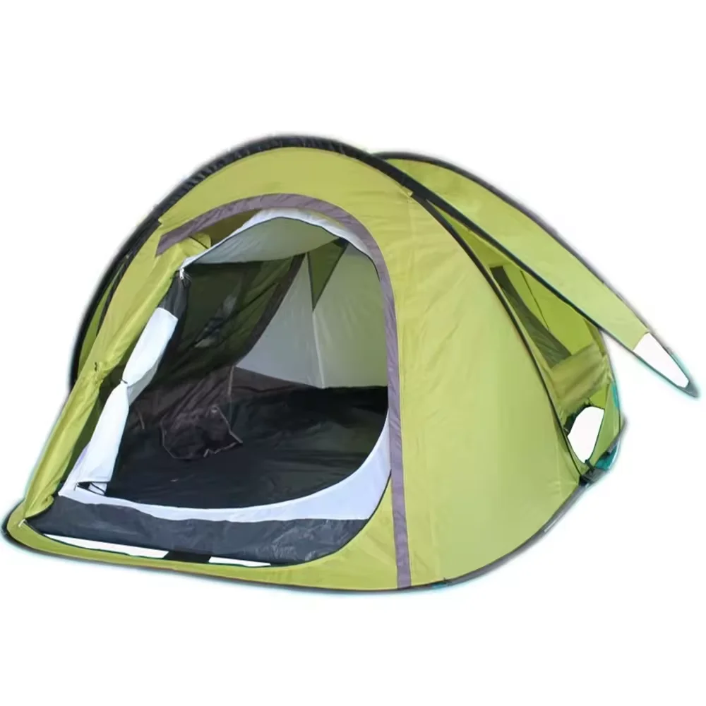 Double Layers 2 Second Pop up Camping Tent for 2 Person with Adjustable Ventilation System for Different Weather