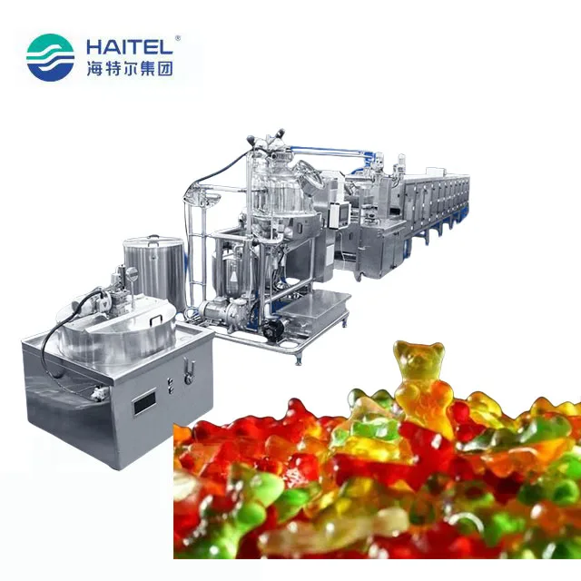 Automatic jelly gelatin pectin candy making deposit depositing machine production line