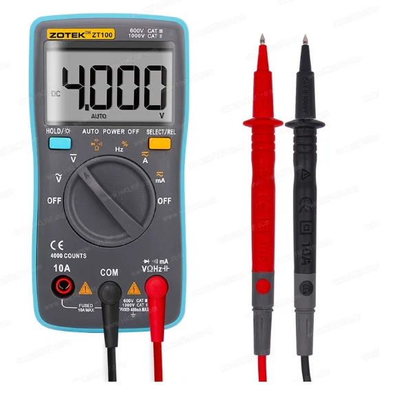 ZT100 4000 Counts Smart Digital Multimeter 550V Overload Protection