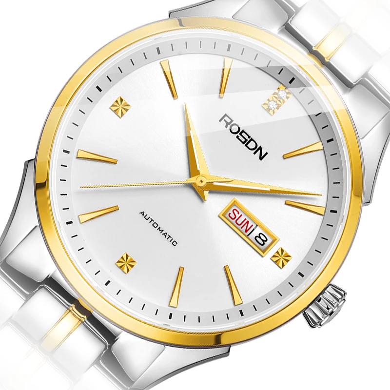 Custom LOGO Dial Strap Watches Men Wrist Luxury 8205 Movement Custom Watch 5 ATM Mechanical Mens Watch