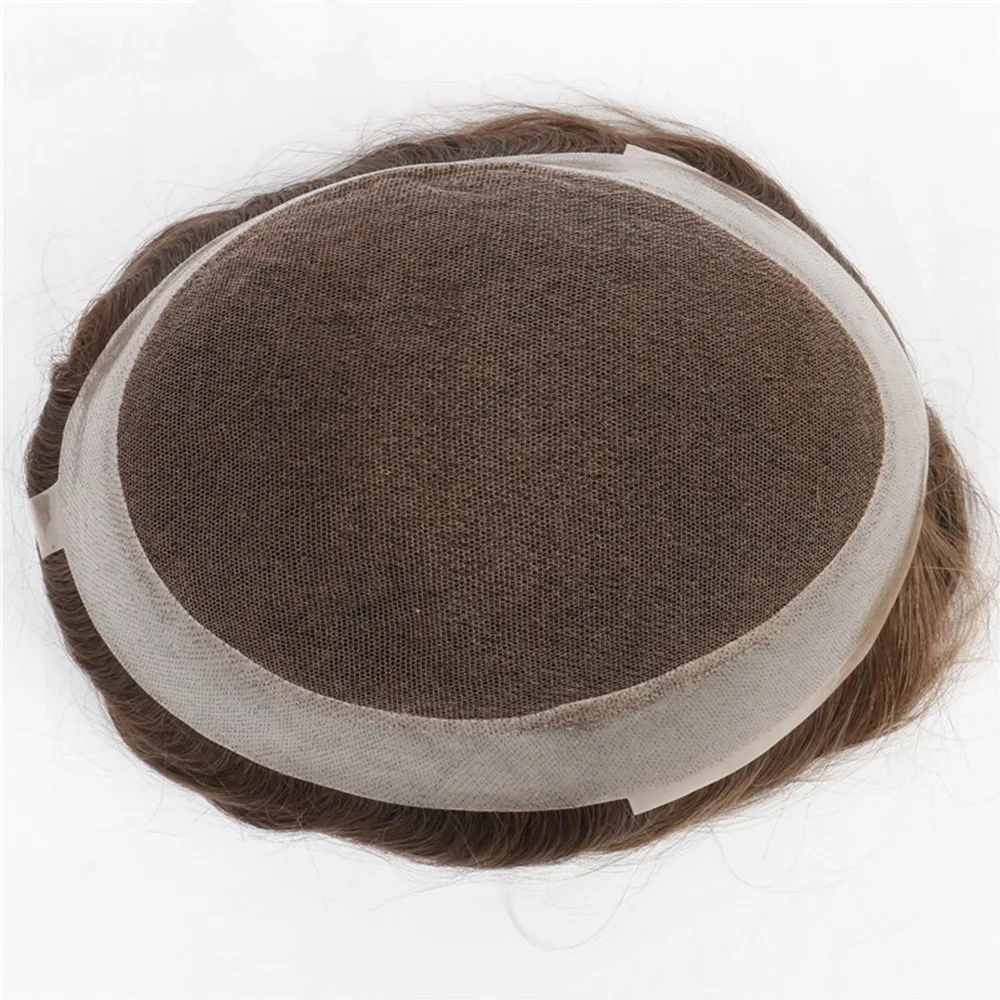 NL 15x20 16x24 20x25 Best Toupee for Man Human Hair French Lace and PU Australia Hair Wig For Men