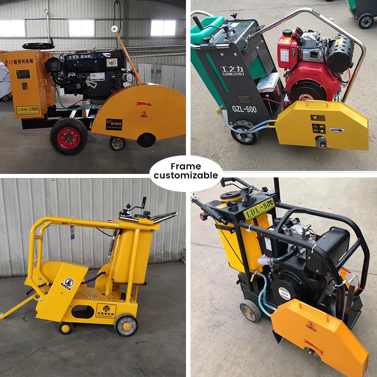 Concrete saw 74 cc petrol stone road cutting machine cutting saws