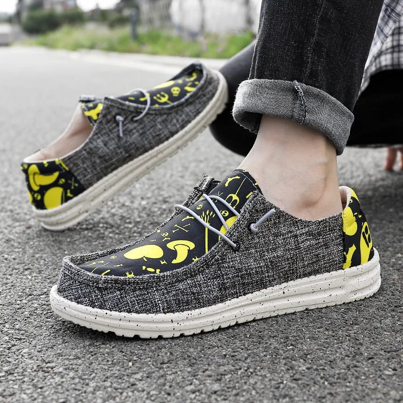 Wholesale Customized Easy On and Off Jeans Canvas Shoes Man Fashion Sneakers Loafers Mens Casual Shoes On Sale Online