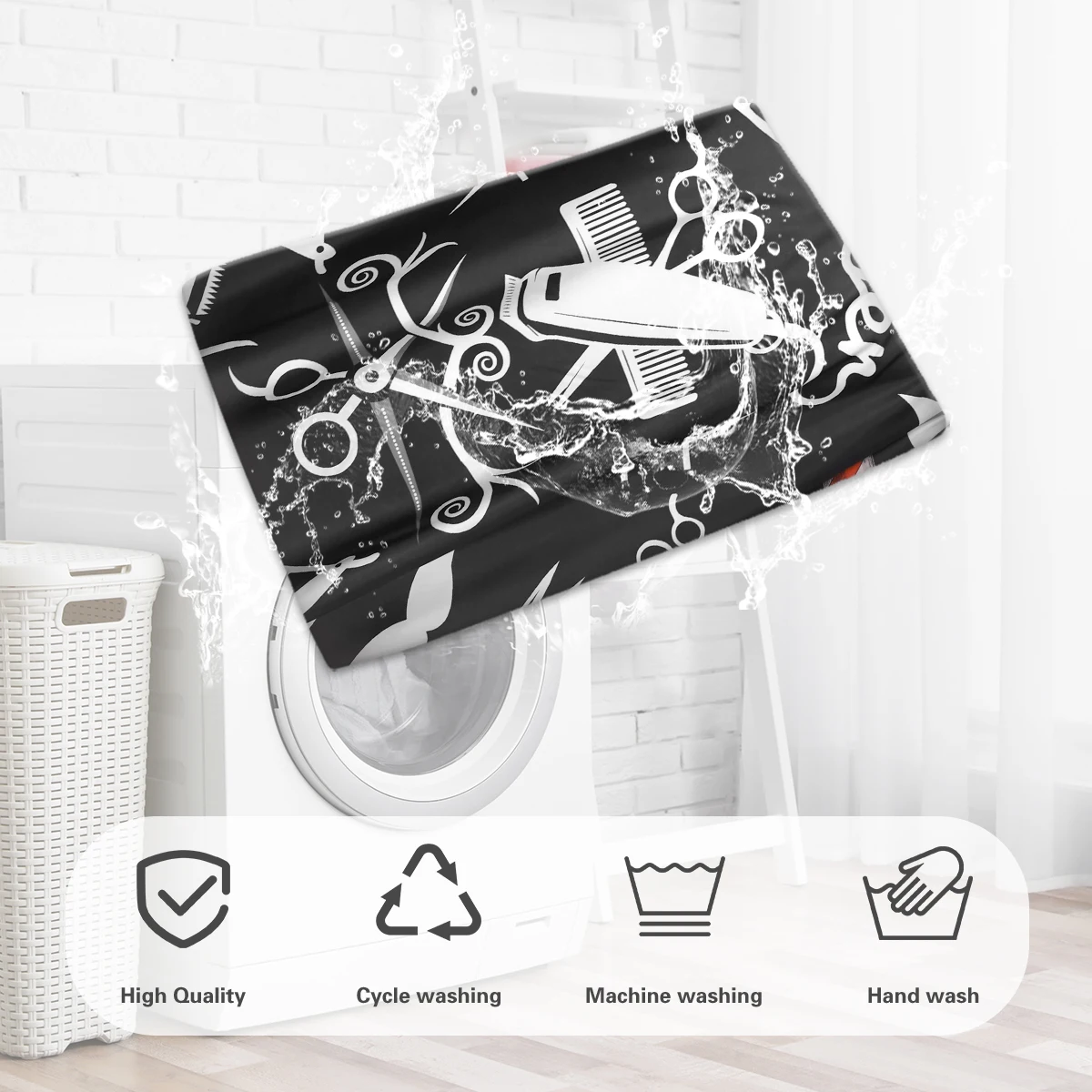 New Fashion Barber Tools Pattern Professional Waterproof Barbershop Hair Cut Barber Hairdressing Capes Beauty Salon Equipment