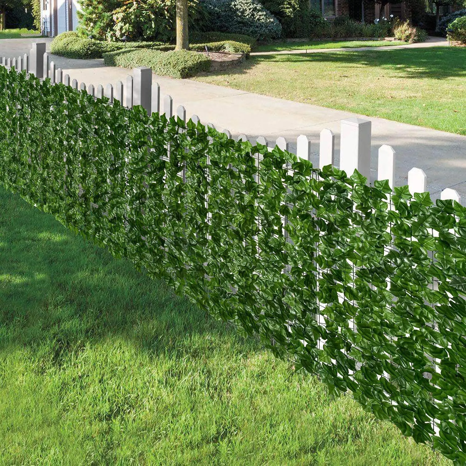 Wholesale  artificial green plants artificial ivy privacy fence climbing outdoor decoration faux artificial plants and flowers