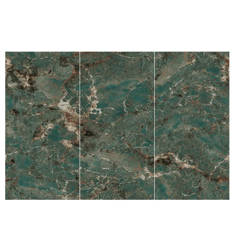 Natural Green Quartzite Texture Ceramic Tile Artificial Kitchen Sintered Stone Slabs Tile