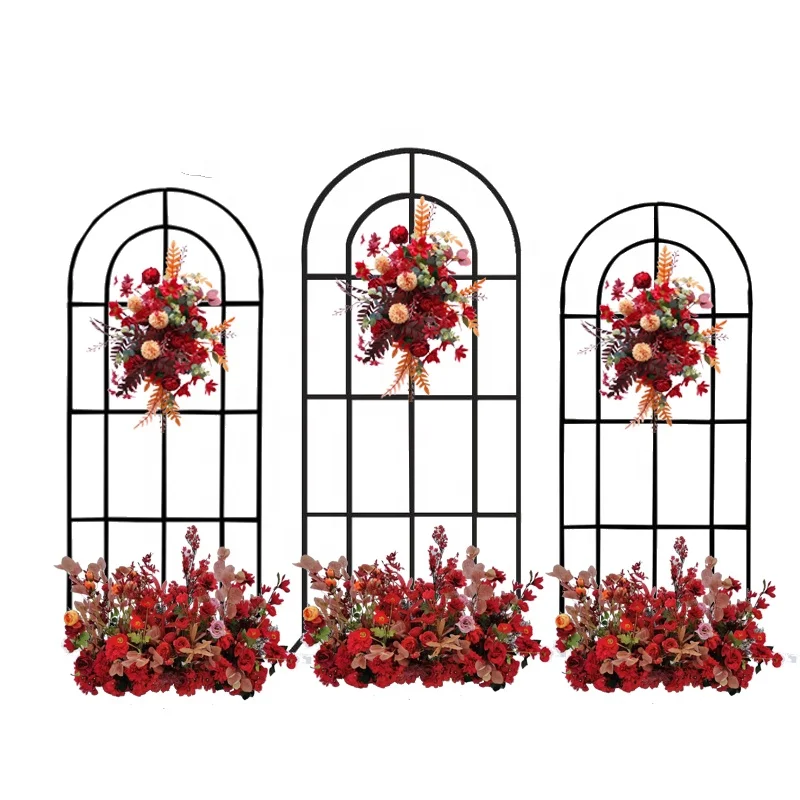 Свадебное украшение для фона, кованая железная подставка с цветами, металлическая дверь с аркой для вечеринки, декоративный цветок