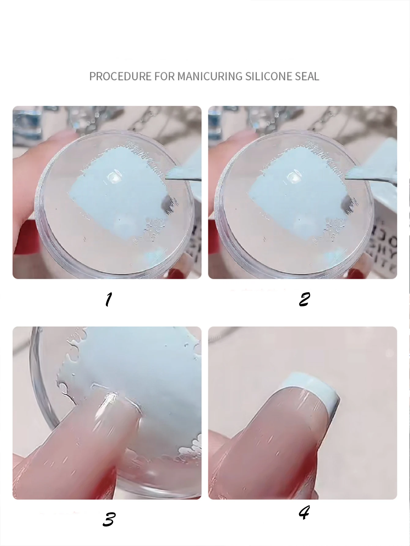 Nail Stamper Transparent  silicon nail art stamper with Scrapers or French Nails Art Tool Set