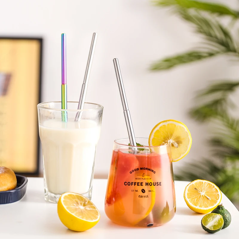 Eco Friendly Reusable Stainless Steel Collapsible Metal Telescopic Straw