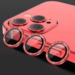 Camera Lens Protector Camera Cover Tempered Glass Glitter Diamonds Bling Colorful For Iphone 11 12 13 14 Mini Pro Max