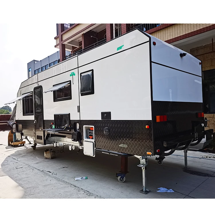 EcoCampor RV база Кемпинг праздничные серебряные фургоны с кухней для