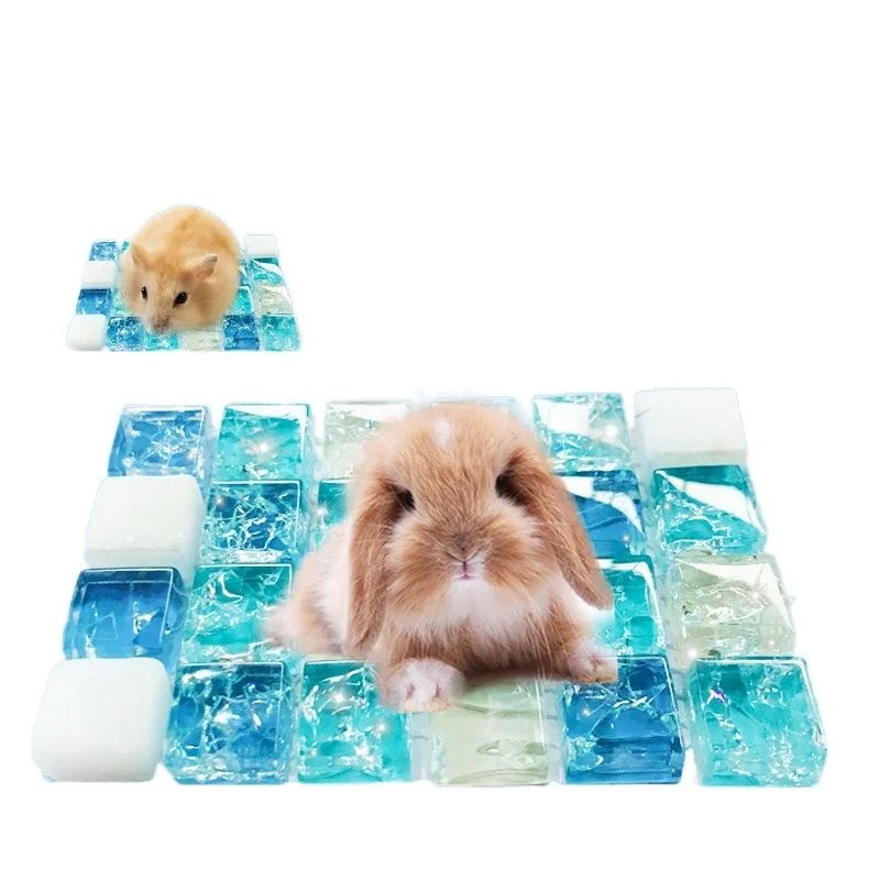 
 Доска радиатора для хомяка, летняя охлаждающая доска для маленького питомца, кристальная подставка для льда, охлаждающий коврик для холодной спальни с кроликом  