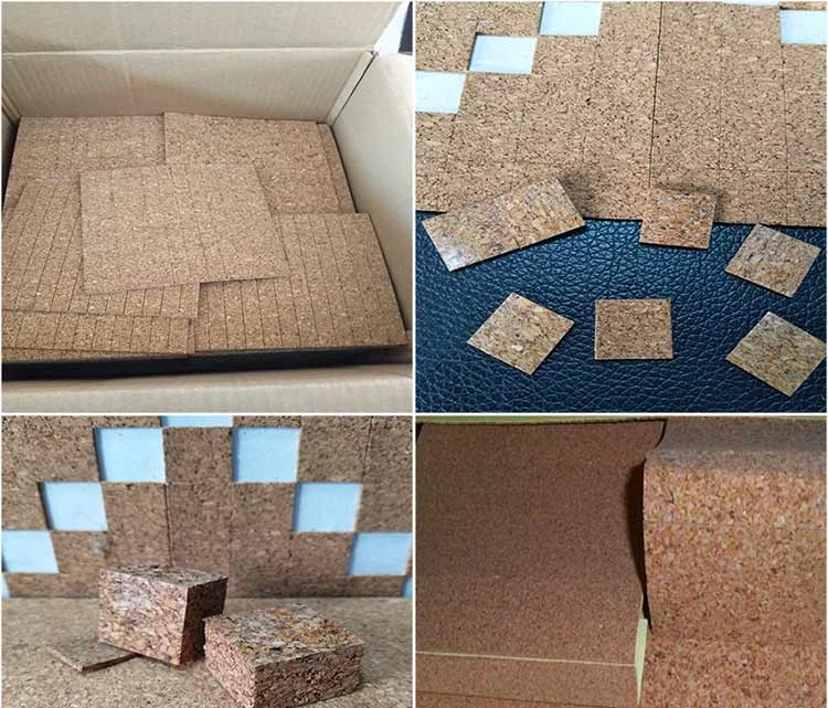 Glass Divider Protector Cork Blocks For Glass Protection Cork Mat Pads