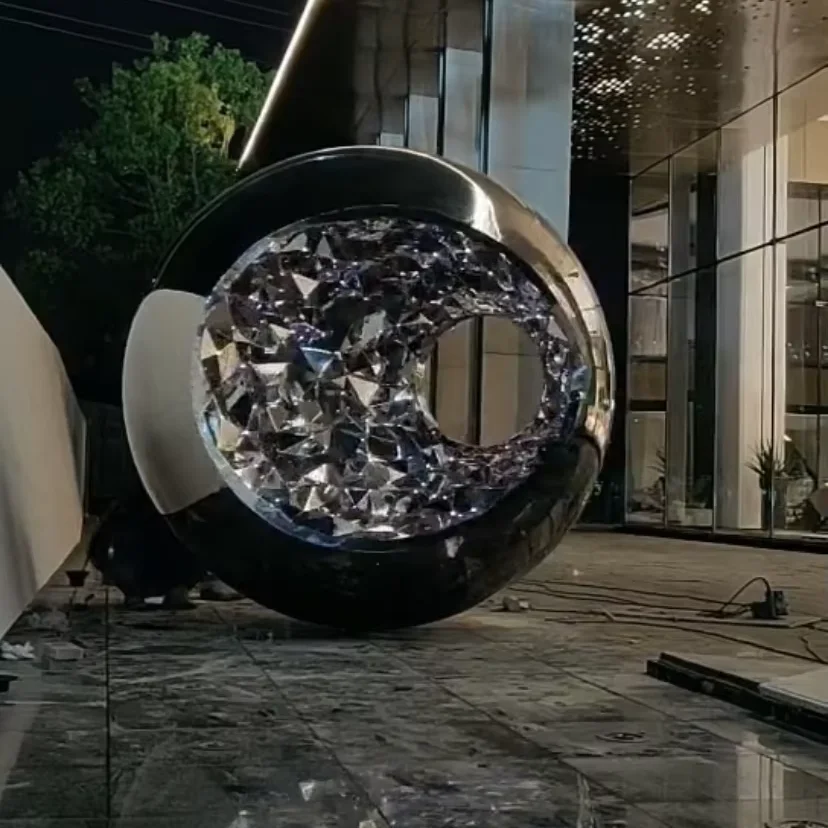 Лучшая цена 1000 мм зеркальный шар золотой садовый орнамент