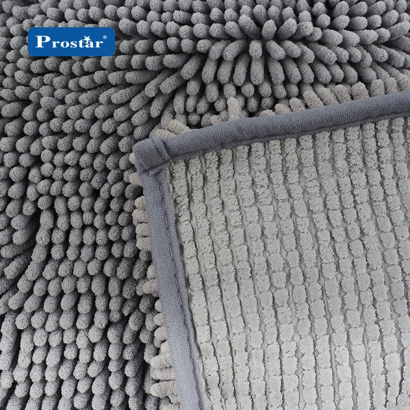 Wholesale China custom chenille bath mat stock assorted colors 50*80cm