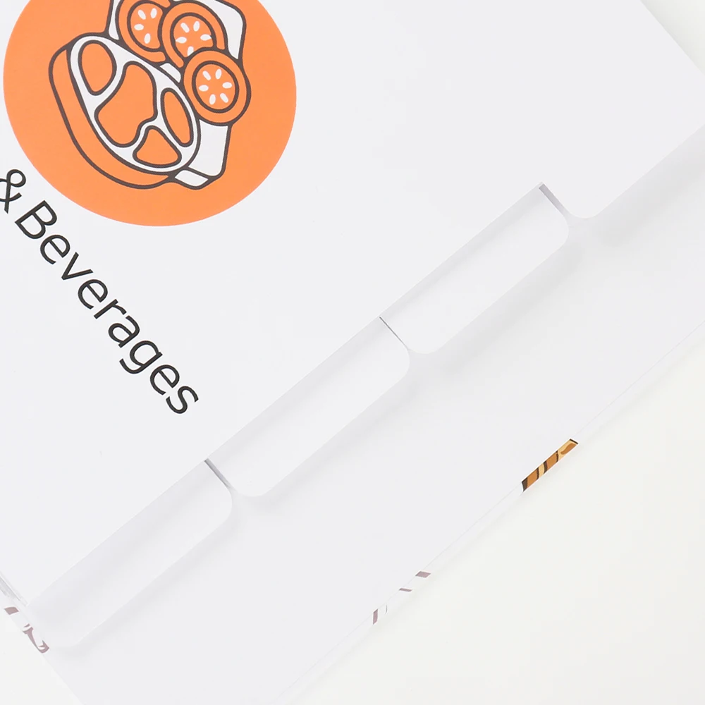 Custom A4 Blank Recipe Book PP Inner Page Replaceable Records Recipe Books For Own Recipes