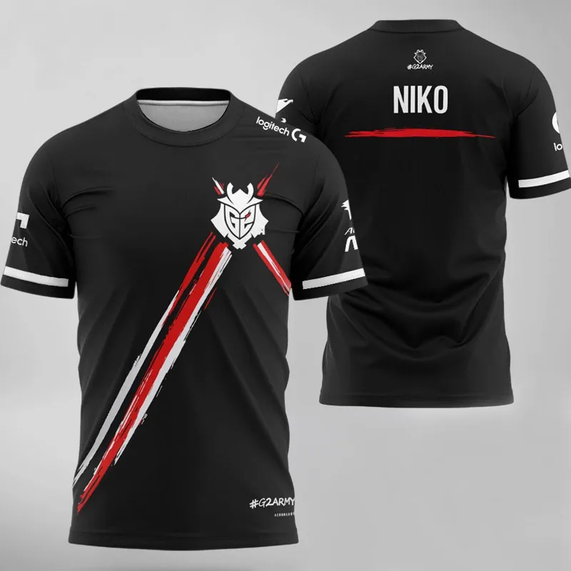 
Customize Esports Pro Player Team Gaming Jersey T Shirt Uniform Shirt Men Women Custom Name ID Fans 