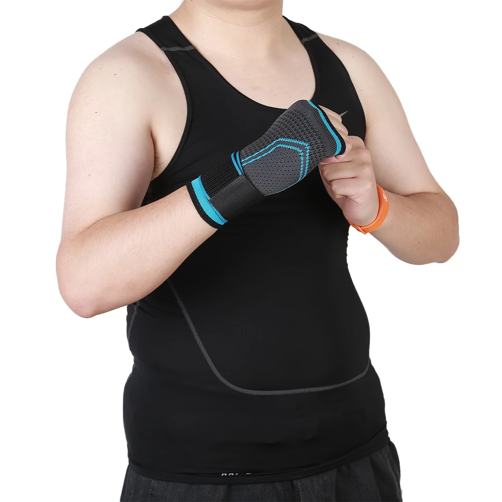 Wholesale palm protection compression pain relief wrist band wrist support palm brace for sport