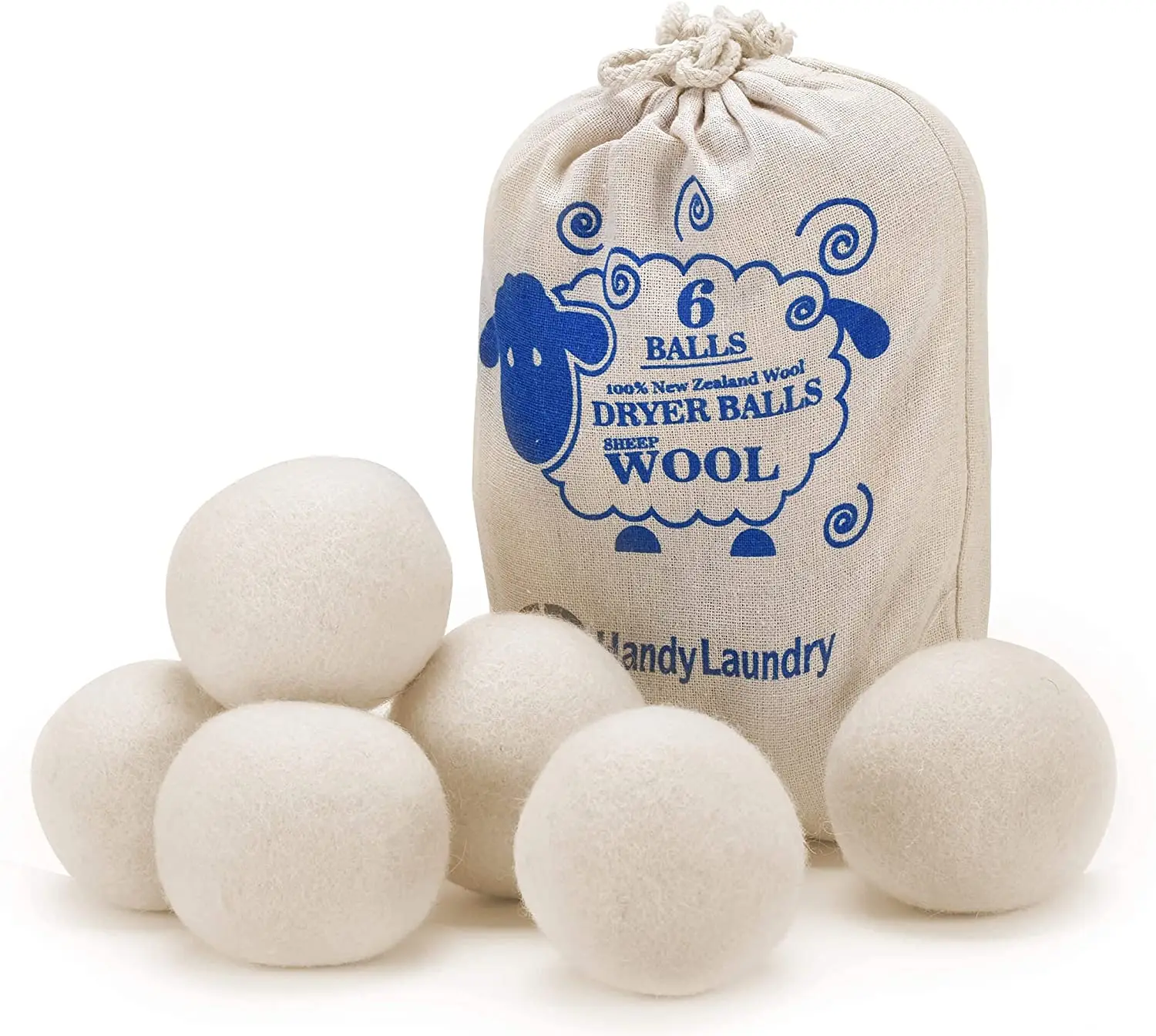 
High quality 7CM wool dryer balls washing machine ball hair removal laundry & felt balls on decoration 