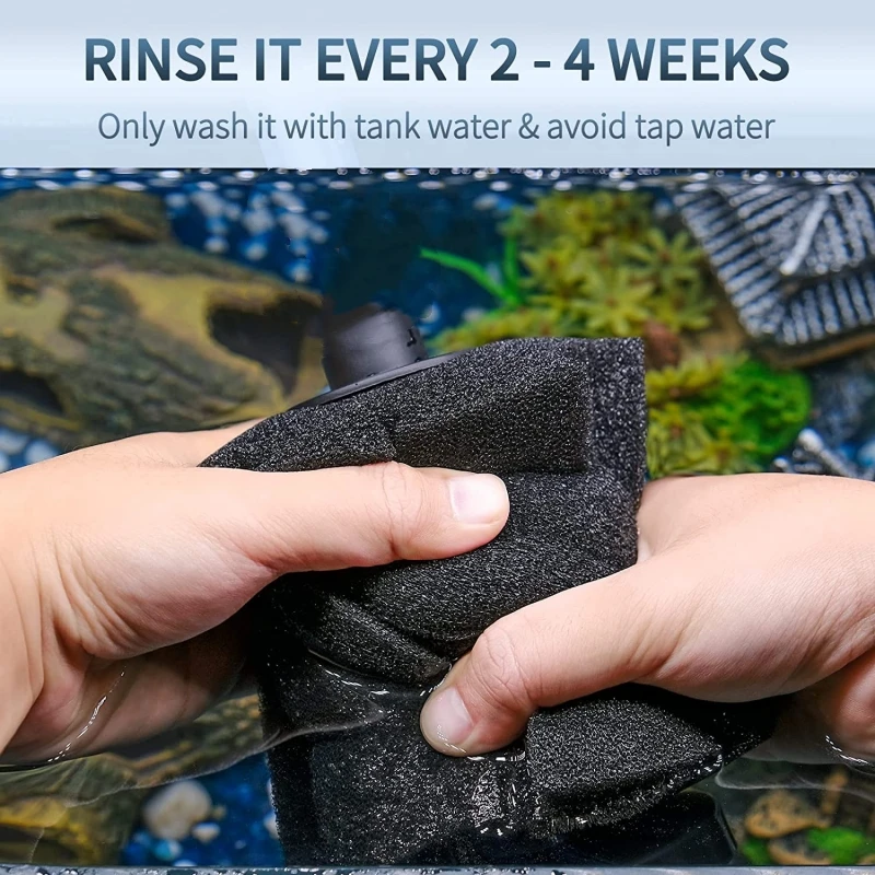 RB-YU Super Quiet Aquarium Fish Tank Air Pump Biochemical Bio Practical Water Filter Sponge